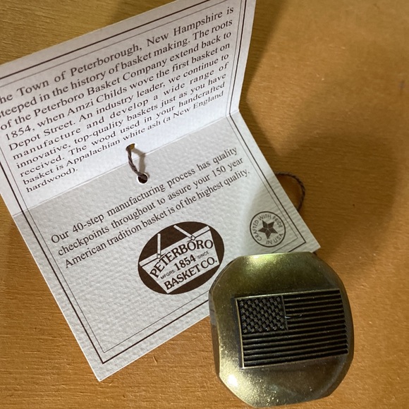 Peterborough Baskets of New Hampshire NEW Vintage Handmade Basket w/Pyrex dish. - Picture 9 of 16